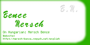 bence mersch business card